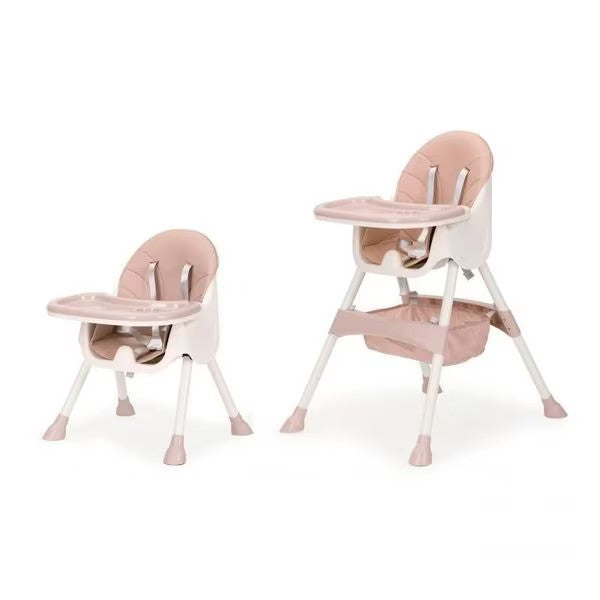 Scaun Multifuncțional 4 în 1– Design Modern și Portabil roz, Reglabil pe Înălțime și Înclinare, Ideal pentru Copii